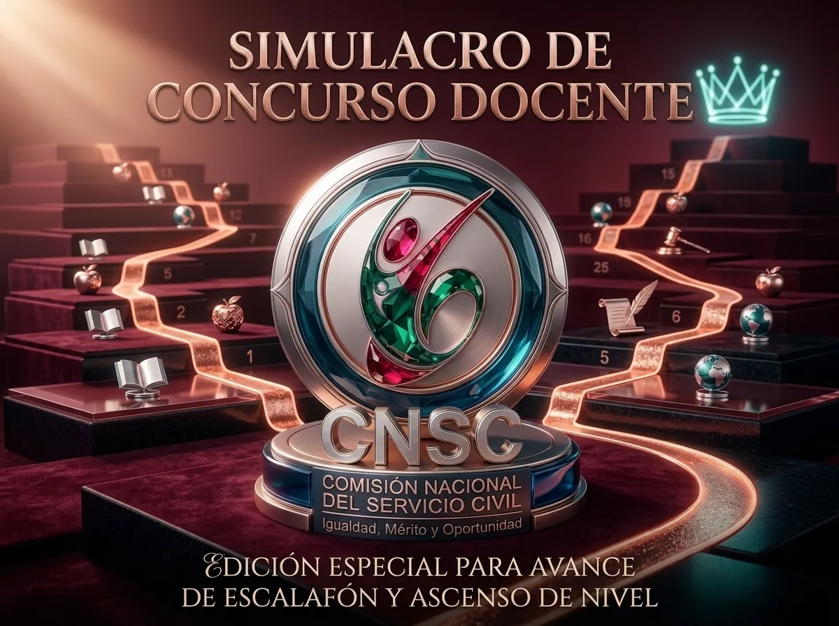 Portada de los simulacros del Concurso Docente